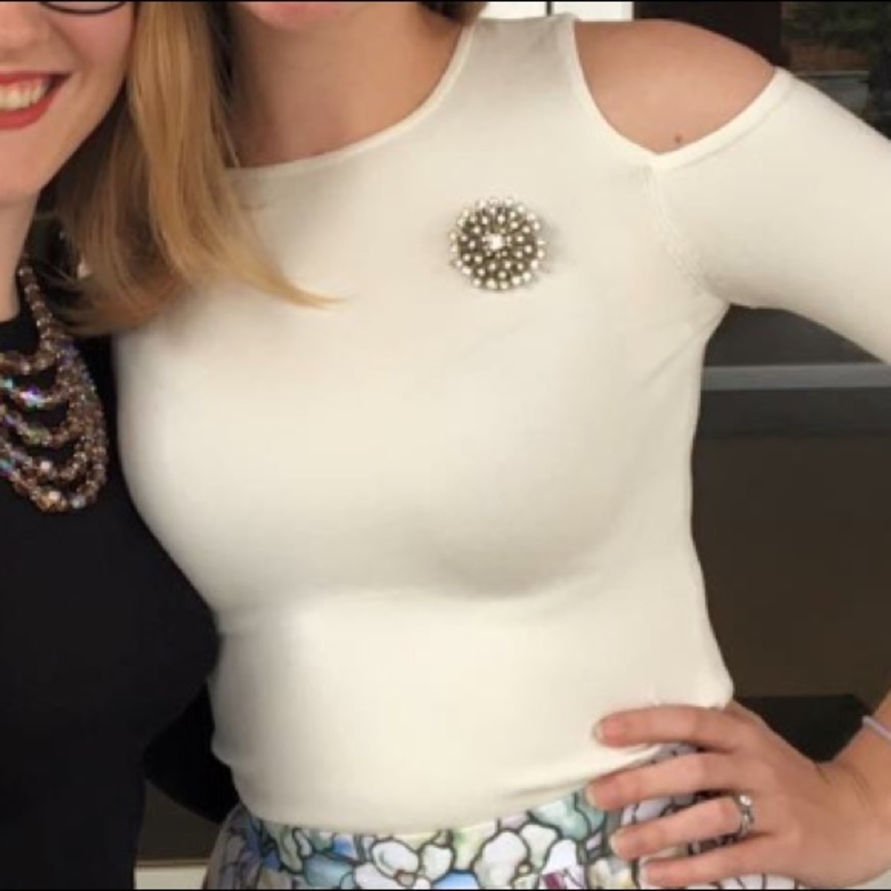 Ann Taylor cold shoulder sweater
